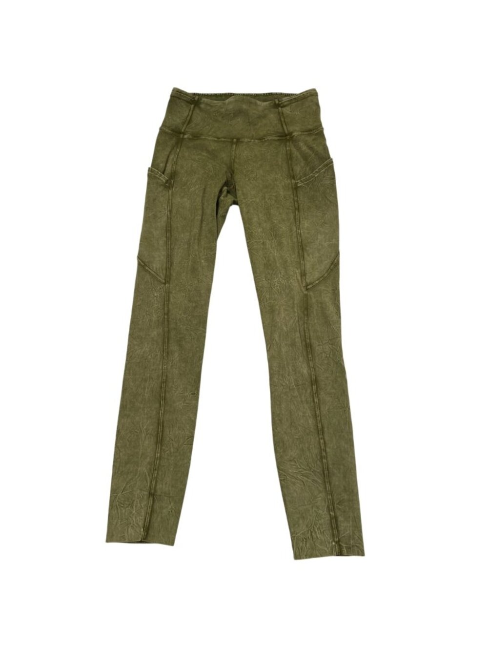 Lululemon Fast Free High Rise Tight 26" Inseam Ice Dye Moss Green Size 4